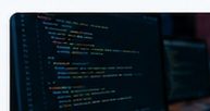 Software code on a screen
